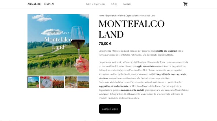 Arnaldo Caprai case history pagina esperienza