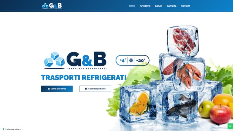 Comunicativi G&B Trasporti Refrigerati Case History Desktop