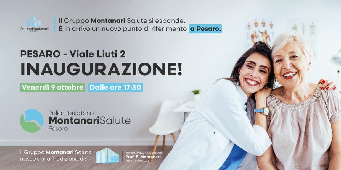 Gruppo Montanari Salute case history campagna per l’inaugurazione del poliambulatorio